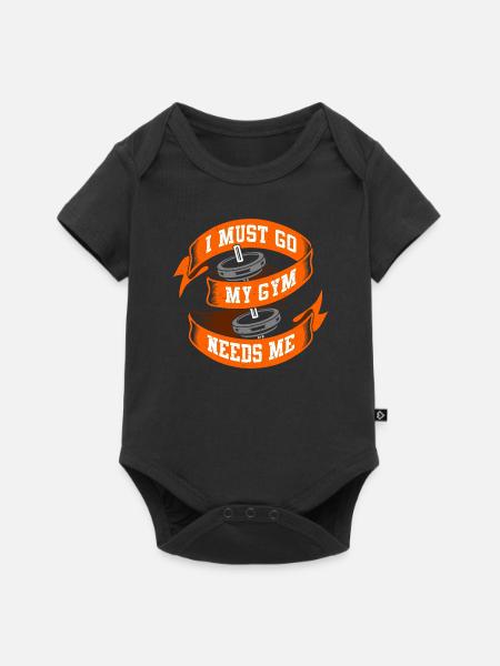 Gym - Baby Premium short-sleeve bodysuit - black