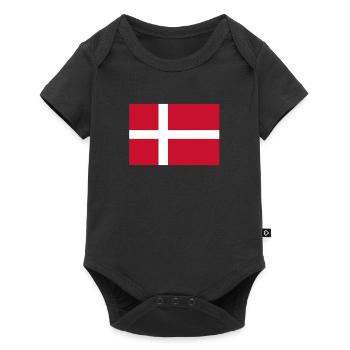 Denmark Flag Danish Flag Danmark Denmark - Baby Premium short-sleeve bodysuit - black - Front