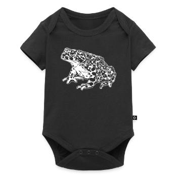 Crapaud Grenouille Graphique Amphibien Aquatique Grenouille Amoureux - Body à manches courtes Premium Bébé - noir - Devant