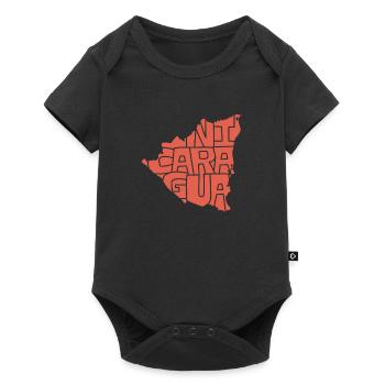 République du Nicaragua Caraïbes Amérique du Sud Fun Cadeau - Body à manches courtes Premium Bébé - noir - Devant