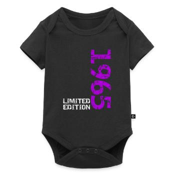 1965 édition limitée anniversaire cadeau femme mari - Body à manches courtes Premium Bébé - noir - Devant
