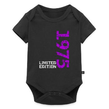 1975 édition limitée anniversaire cadeau femme mari - Body à manches courtes Premium Bébé - noir - Devant