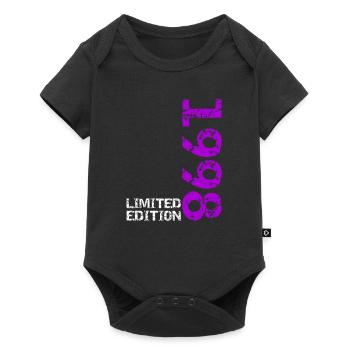 1998 édition limitée cadeau d’anniversaire femme mari - Body à manches courtes Premium Bébé - noir - Devant