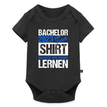 Bachelor 2023 Lange Genug Gelernt Lasst Uns Feiern - Baby Premium Kurzarmbody - Schwarz - Vorne