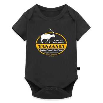 Tanzania - Antelope - Baby Premium short-sleeve bodysuit - black - Front
