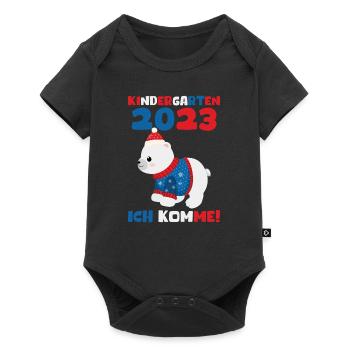 Kindergarten 2023 Ich Komme Jungen Kita Geschenk - Baby Premium Kurzarmbody - Schwarz - Vorne