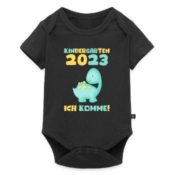 Kindergarten 2023 Ich Komme Jungen Kita Geschenk - Baby Premium Kurzarmbody - Schwarz - Vorne
