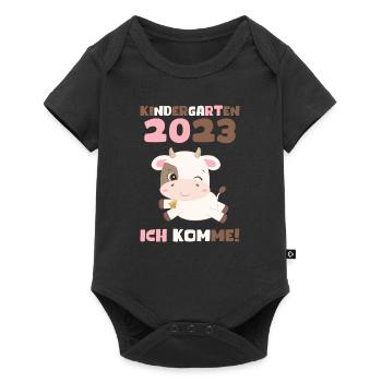 Kindergarten 2023 Ich Komme Jungen Kita Geschenk - Baby Premium Kurzarmbody - Schwarz - Vorne