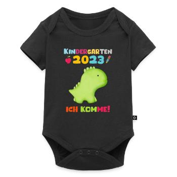 Kindergarten 2023 Ich Komme Jungen Kita Geschenk - Baby Premium Kurzarmbody - Schwarz - Vorne