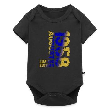 1958 August Limited Edition 65th Birthday Outfit - Baby Premium short-sleeve bodysuit - black - Front