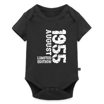 1955 Août Édition Limitée 68e Tenue d’anniversaire - Body à manches courtes Premium Bébé - noir - Devant