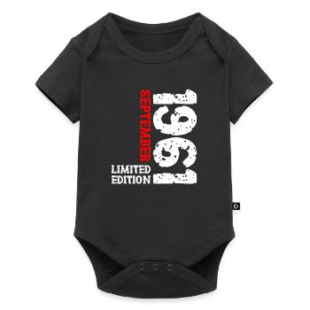 1961 September Limited Edition 62nd Birthday Decoration - Baby Premium short-sleeve bodysuit - black - Front