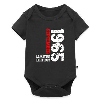 1965 September Limited Edition 58th Birthday Deco - Baby Premium short-sleeve bodysuit - black - Front