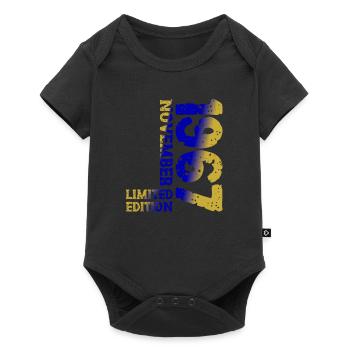 1967 November Limited Edition 56th Birthday Decoration - Baby Premium short-sleeve bodysuit - black - Front