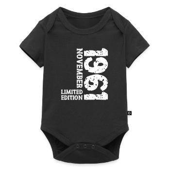 1961 November Limited Edition 62nd Birthday Decoration - Baby Premium short-sleeve bodysuit - black - Front