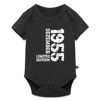 1955 décembre édition limitée 68e anniversaire décoration - Body à manches courtes Premium Bébé - noir - Devant