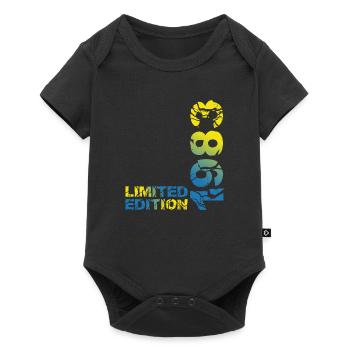 Tenue déco 40e anniversaire en édition limitée 1983 - Body à manches courtes Premium Bébé - noir - Devant