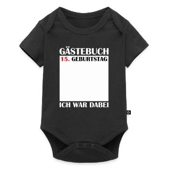 15th Birthday Girl 15 Years Boy Gift - Baby Premium short-sleeve bodysuit - black - Front