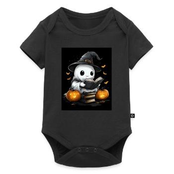 Cadeau d’Halloween Femmes Hommes Enfants Décoration - Body à manches courtes Premium Bébé - noir - Devant