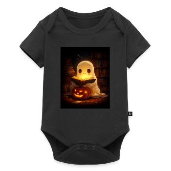 Cadeau d’Halloween Femmes Hommes Enfants Décoration - Body à manches courtes Premium Bébé - noir - Devant