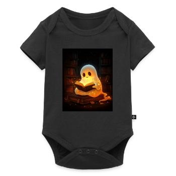 Cadeau d’Halloween Femmes Hommes Enfants Décoration - Body à manches courtes Premium Bébé - noir - Devant