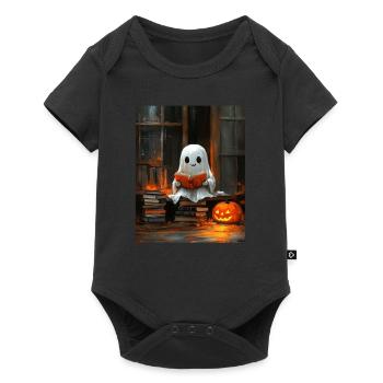 Cadeau d’Halloween Femmes Hommes Enfants Décoration - Body à manches courtes Premium Bébé - noir - Devant