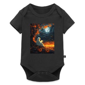 Cadeau d’Halloween Femmes Hommes Enfants Décoration - Body à manches courtes Premium Bébé - noir - Devant