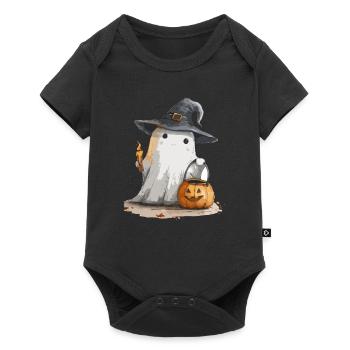 Cadeau d’Halloween Femmes Hommes Enfants Décoration - Body à manches courtes Premium Bébé - noir - Devant