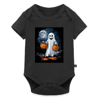Cadeau d’Halloween Femmes Hommes Enfants Décoration - Body à manches courtes Premium Bébé - noir - Devant