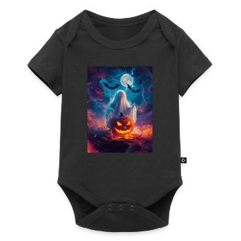 Cadeau d’Halloween Femmes Hommes Enfants Décoration - Body à manches courtes Premium Bébé - noir - Devant