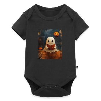 Cadeau d’Halloween Femmes Hommes Enfants Décoration - Body à manches courtes Premium Bébé - noir - Devant
