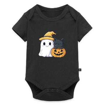 Halloween Geschenk Frauen Geist Männer Kinder Deko - Body à manches courtes Premium Bébé - noir - Devant