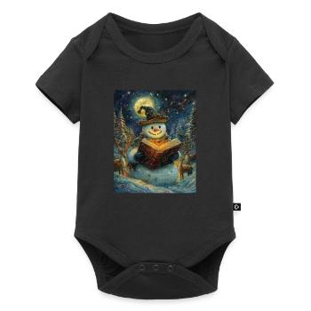 Snowman Christmas Decoration Women Men Children - Baby Premium short-sleeve bodysuit - black - Front