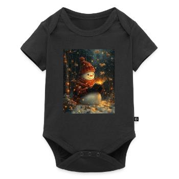 Snowman Christmas Women Men Children - Baby Premium short-sleeve bodysuit - black - Front