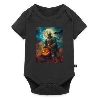 Halloween Geschenk Frauen Ritter Männer Kinder - Baby Premium Kurzarmbody - Schwarz - Vorne