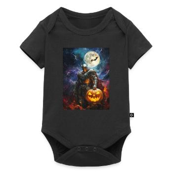 Halloween Geschenk Frauen Ritter Männer Kinder - Baby Premium Kurzarmbody - Schwarz - Vorne