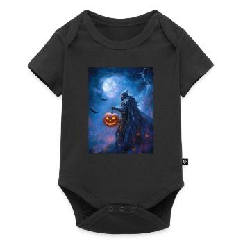 Halloween Geschenk Frauen Ritter Männer Kinder - Baby Premium Kurzarmbody - Schwarz - Vorne