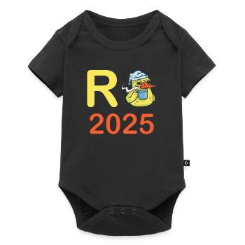 Duck Pension 2025 Pension Retirement Grandpa Grandma Pensioner - Baby Premium short-sleeve bodysuit - black - Front