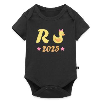 Canard Pension 2025 Pension Retraite Grand-père Mamie Retraité - Body à manches courtes Premium Bébé - noir - Devant