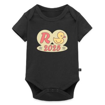 Duck Pension 2025 Pension Retirement Grandpa Grandma Pensioner - Baby Premium short-sleeve bodysuit - black - Front