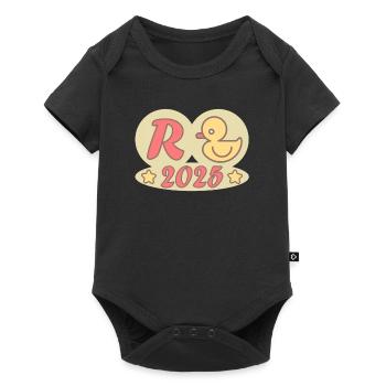 Duck Pension 2025 Pension Retirement Grandpa Grandma Pensioner - Baby Premium short-sleeve bodysuit - black - Front