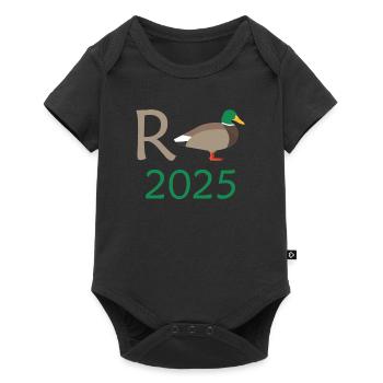 Duck Pension 2025 Pension Retirement Grandpa Grandma Pensioner - Baby Premium short-sleeve bodysuit - black - Front