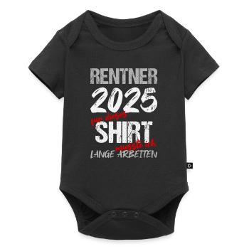 Pension 2025 Cadeau Pension 2025 Retraite Grand-père - Body à manches courtes Premium Bébé - noir - Devant