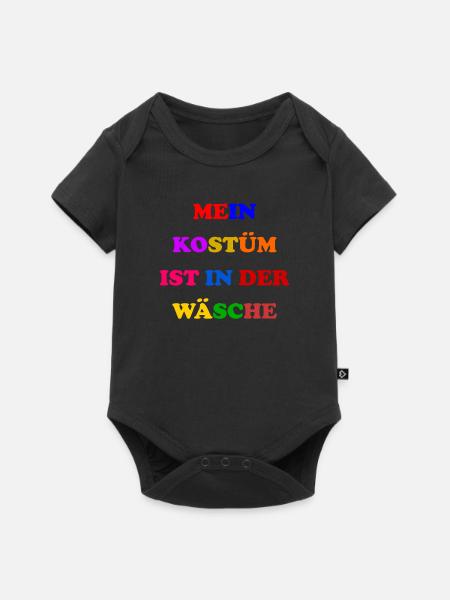 Karneval Kostüm Damen Geschenk Fasching Fastnacht - Baby Premium Kurzarmbody - Schwarz