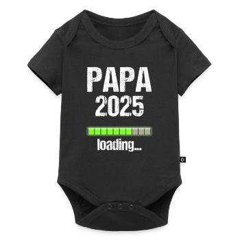 Dad 2025 Gift Men Men Father Pregnant - Baby Premium short-sleeve bodysuit - black - Front