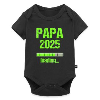 Dad 2025 Gift Men Men Father Pregnant - Baby Premium short-sleeve bodysuit - black - Front