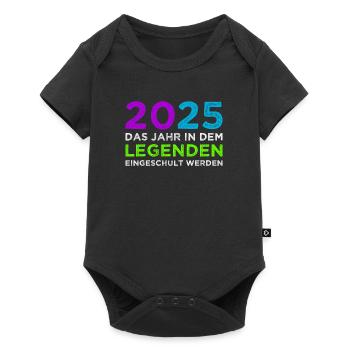 Écolier 2025 Inscription des jeunes filles à l’école 2025 Décoration - Body à manches courtes Premium Bébé - noir - Devant
