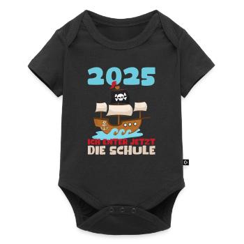 Écolier 2025 Inscription des jeunes filles à l’école 2025 Décoration - Body à manches courtes Premium Bébé - noir - Devant