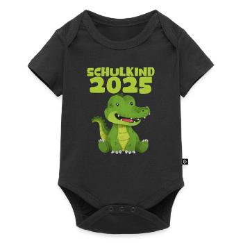 School Child 2025 Young Girls School Enrollment 2025 Decoration - Baby Premium short-sleeve bodysuit - black - Front