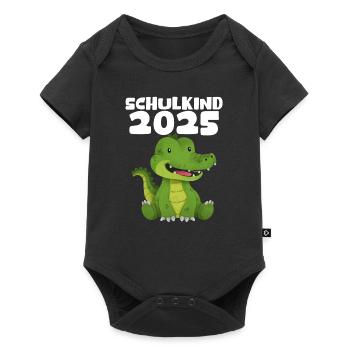 School Child 2025 Young Girls School Enrollment 2025 Decoration - Baby Premium short-sleeve bodysuit - black - Front